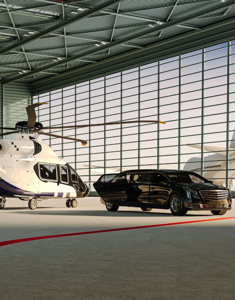 Helicopter & Car Transfers